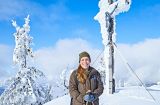 Rangerin auf dem verschneiten Rachel © Gert Krautbauer